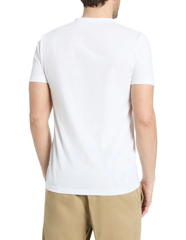 Every Breath You Tape Tee in White image 4