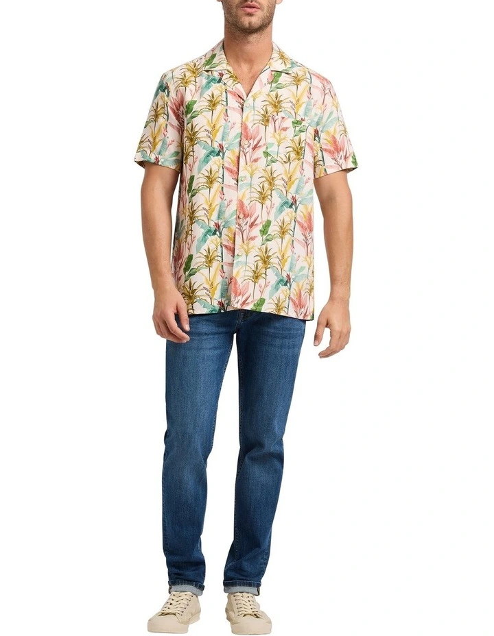 Brett Short Sleeve Shirt in Rose Multi image 2