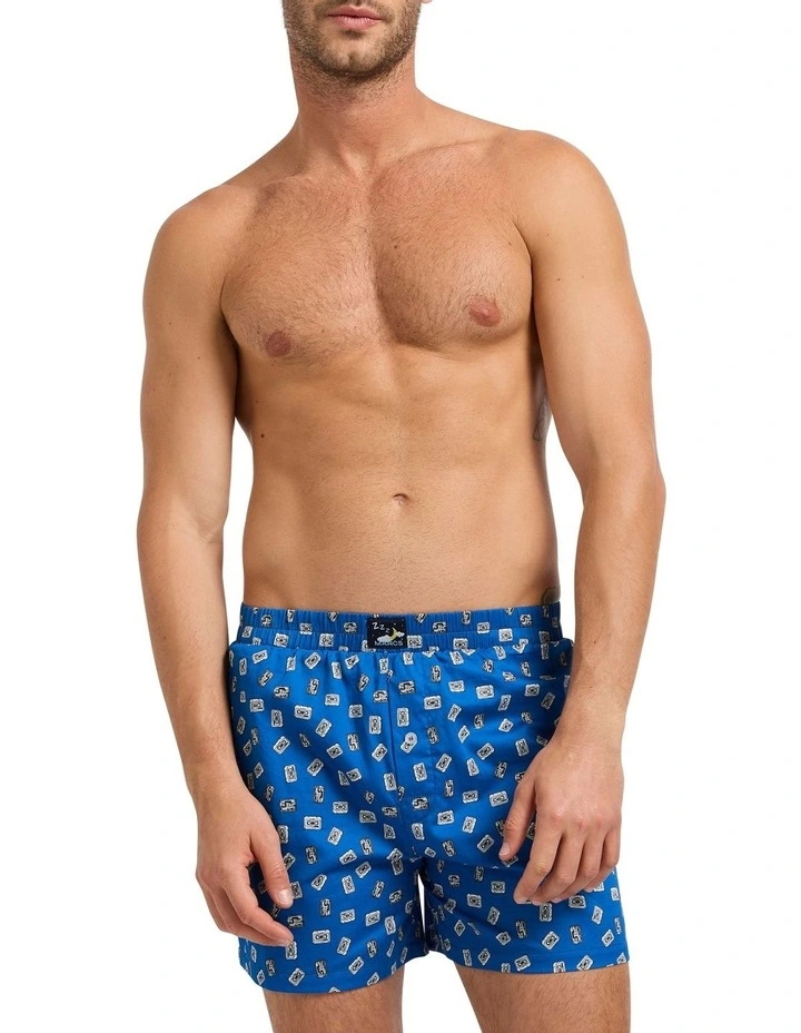 Tape Me Away Boxer Short in Blue Multi image 1