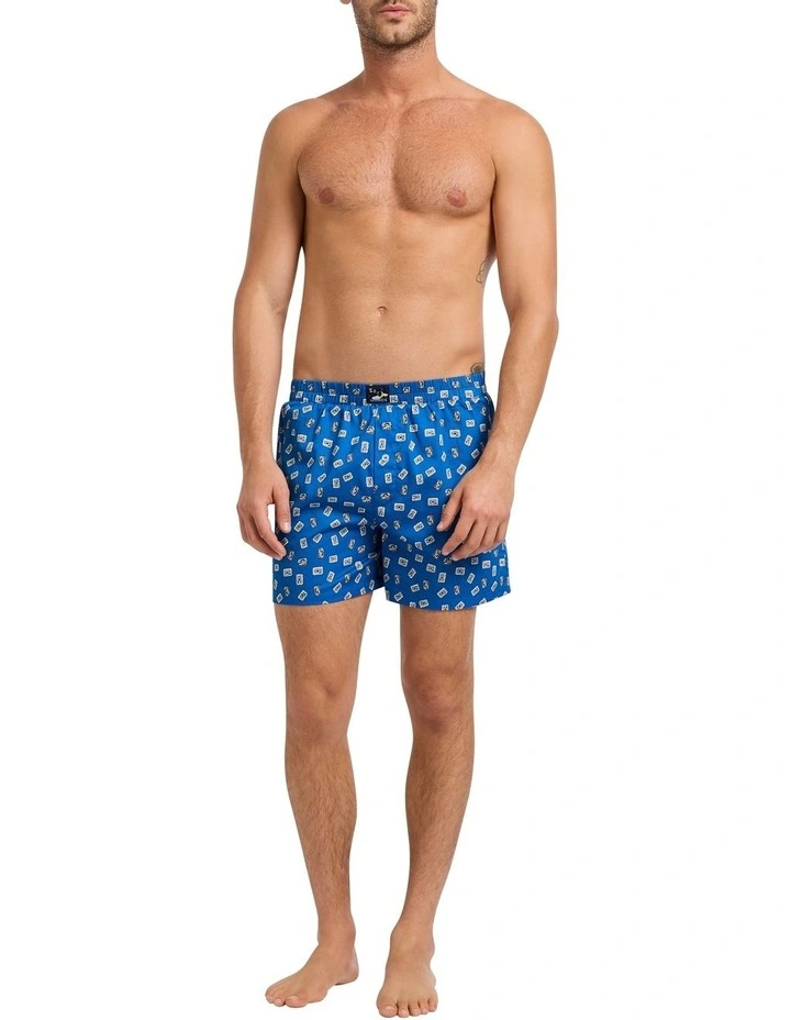 Tape Me Away Boxer Short in Blue Multi image 2