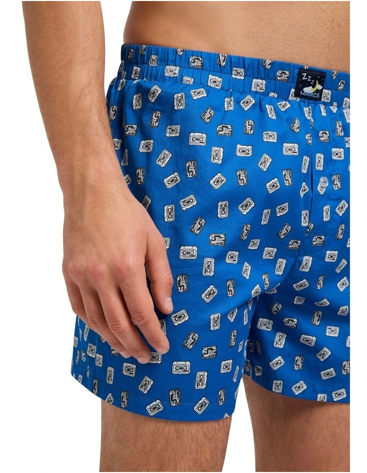 Tape Me Away Boxer Short in Blue Multi image 4
