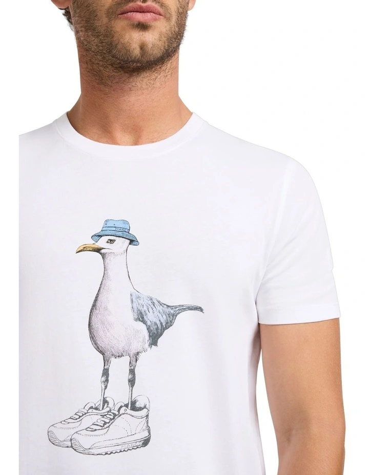 Gulls Tee in White image 3