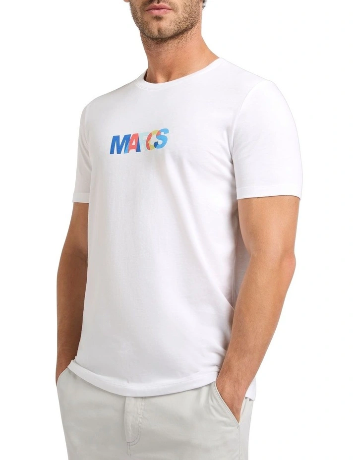 Logo Graphic Tee in White image 1