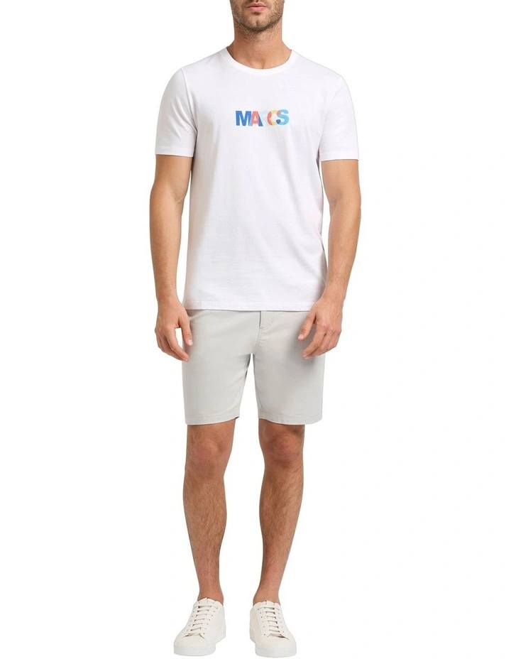 Logo Graphic Tee in White image 2