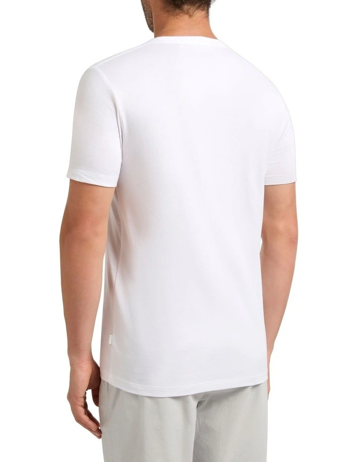 Logo Graphic Tee in White image 4