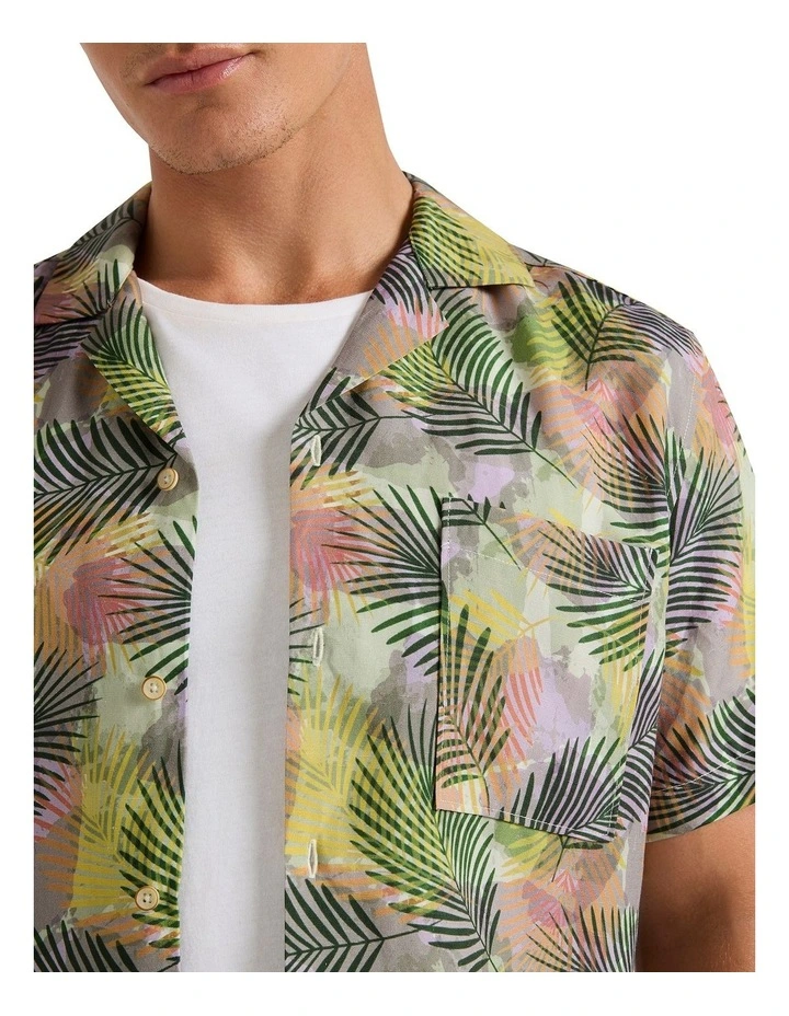 Honolulu Shirt in Green Multi image 3