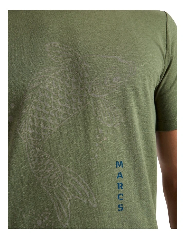 Koi Story Tee in Jungle image 3