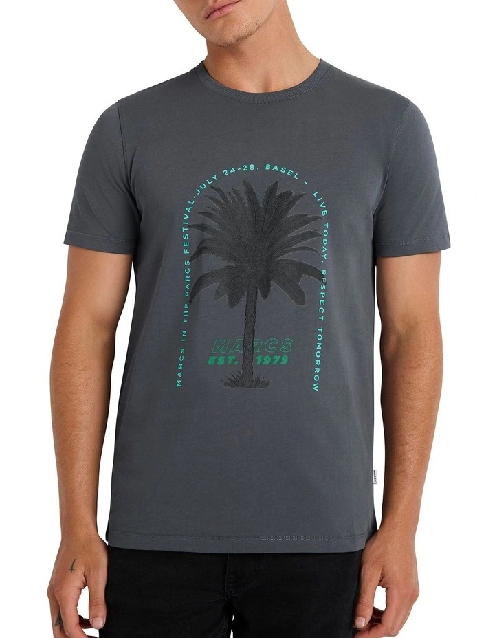 Let It Tree Tee in Graphite image 2