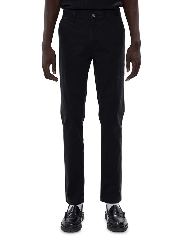 Brayden Slim Fit Chino Pant in Jet Black image 2