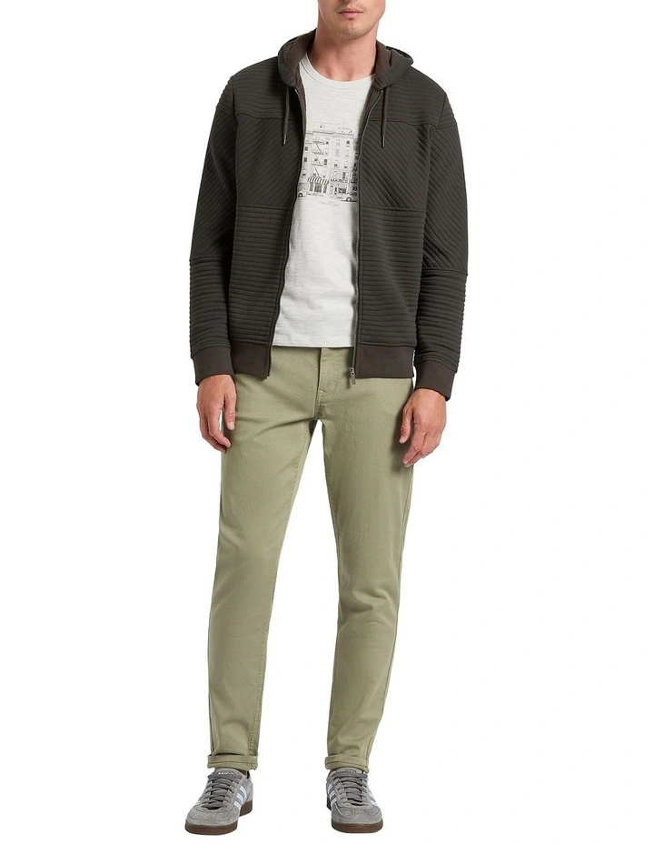 Helme Zip Thru Hoodie in Charcoal image 2