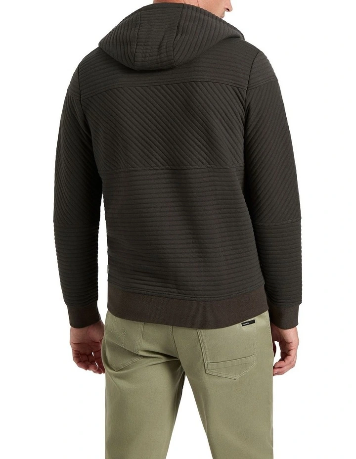 Helme Zip Thru Hoodie in Charcoal image 4