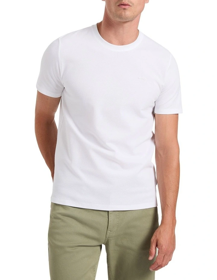 Emmett Mercerized Tee in White image 1