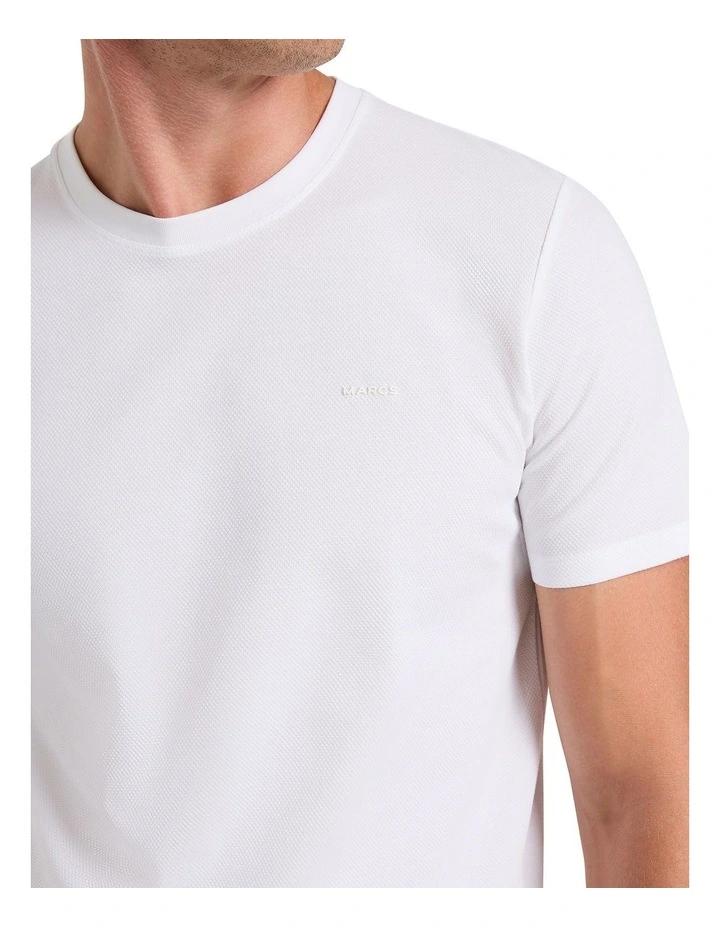 Emmett Mercerized Tee in White image 2