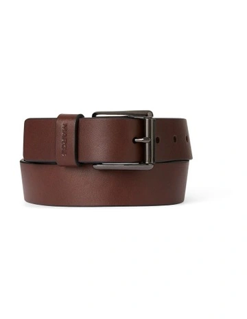 Oscar Leather Jeans Belt in Brown