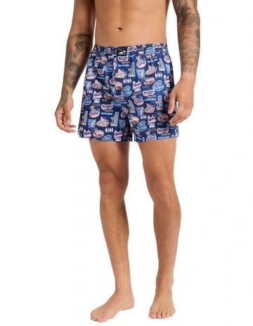 Paradise City Boxer Short in Navy Multi