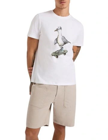Look At Him Gull Tee in White