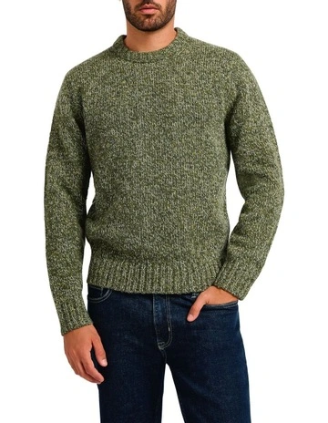 Seattle Cotton Wool Knit in Green