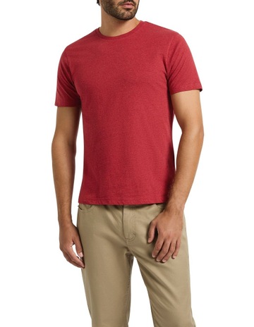 Marle Brando Crew Neck T-shirt in Red