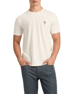 Wing It Embroidery Tee in Cream