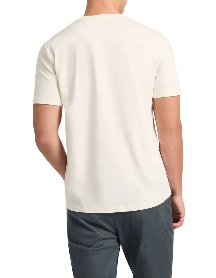 Wing It Embroidery Tee in Cream image 2