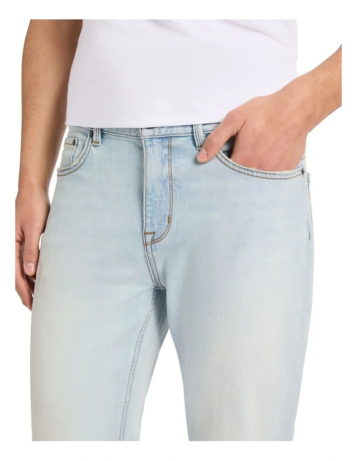 Hugo Relaxed Fit Jean in Ice Blue image 3