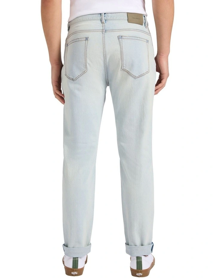 Hugo Relaxed Fit Jean in Ice Blue image 4