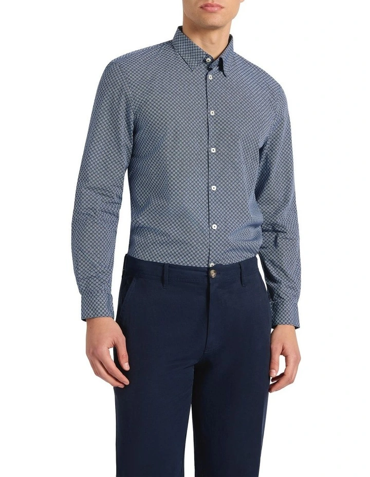 Salt Lake Shirt in Navy Multi image 2