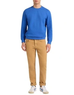 Bingley Textured Sweat in Cobalt Blue