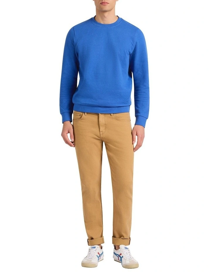 Bingley Textured Sweat in Cobalt Blue image 1