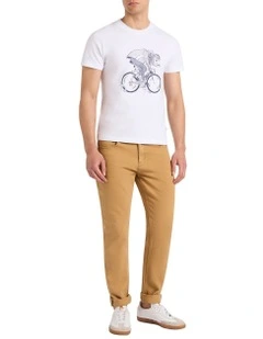 Toad Less Travelled By Tee in White