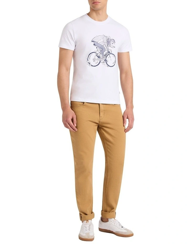 Toad Less Travelled By Tee in White image 1