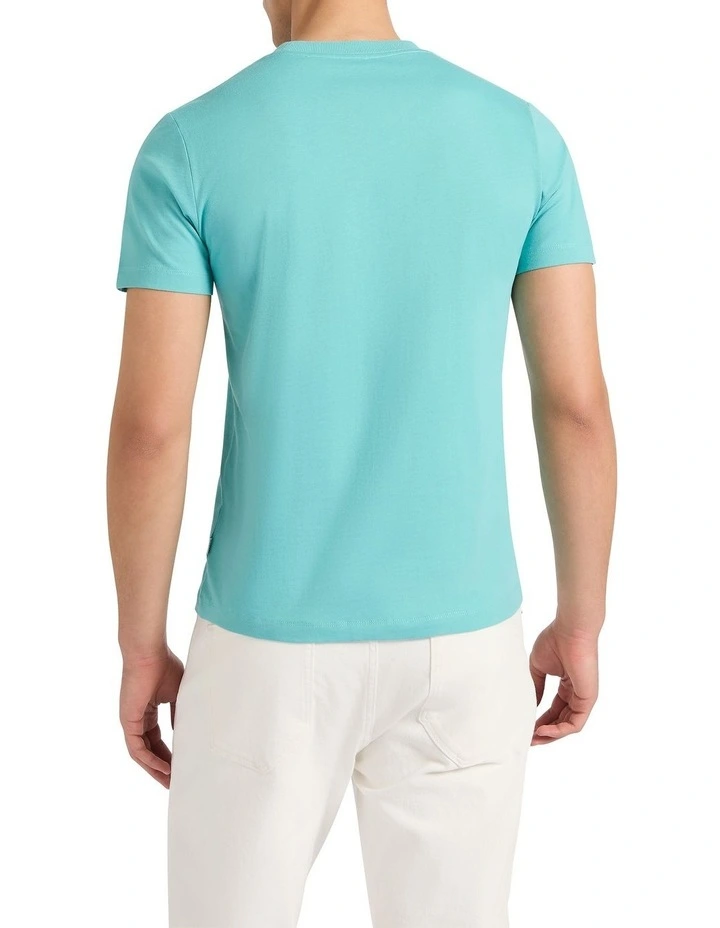 Fish Impressions Tee in Teal Green image 4