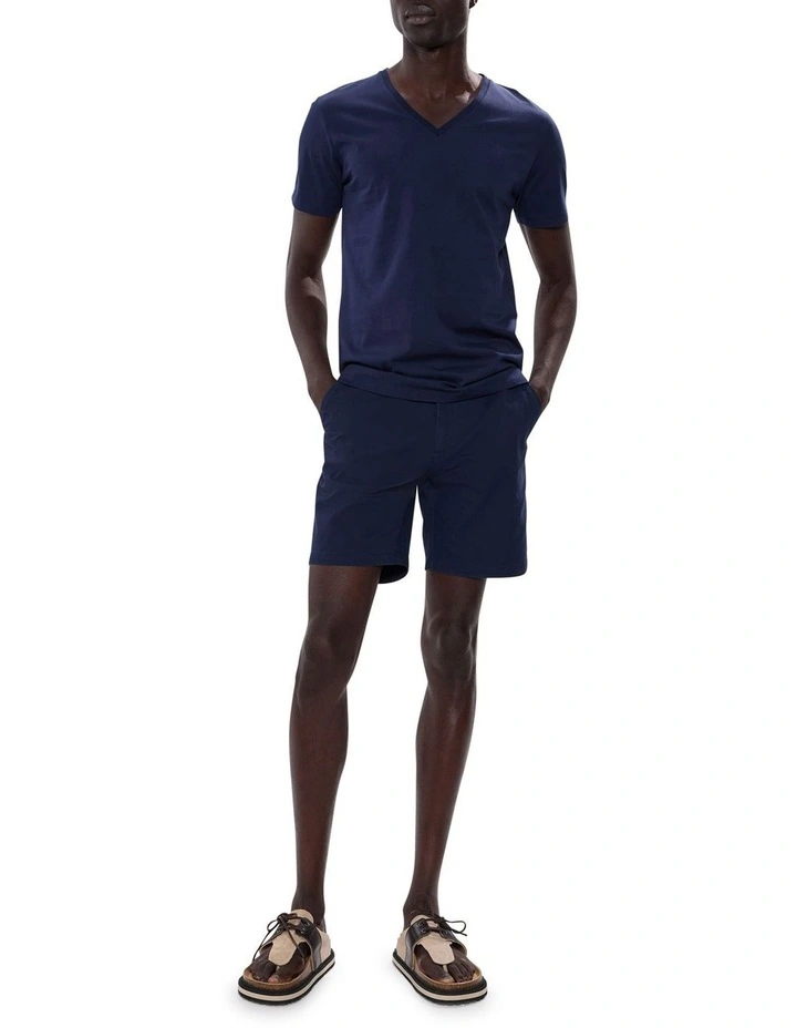 Arnie Pima Cotton Tee in Navy image 2