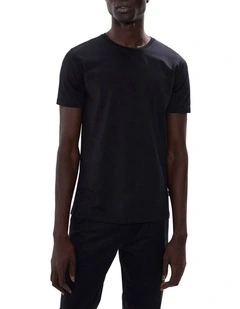 Brando Pima Cotton Tee in Black