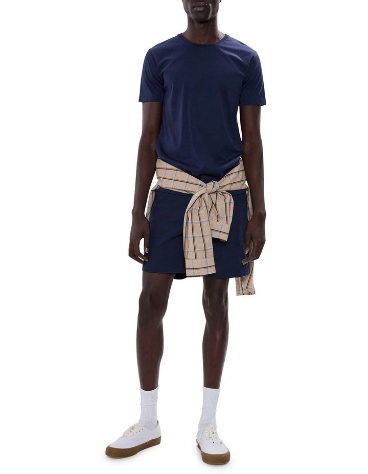 Brando Pima Cotton Tee in Navy image 2