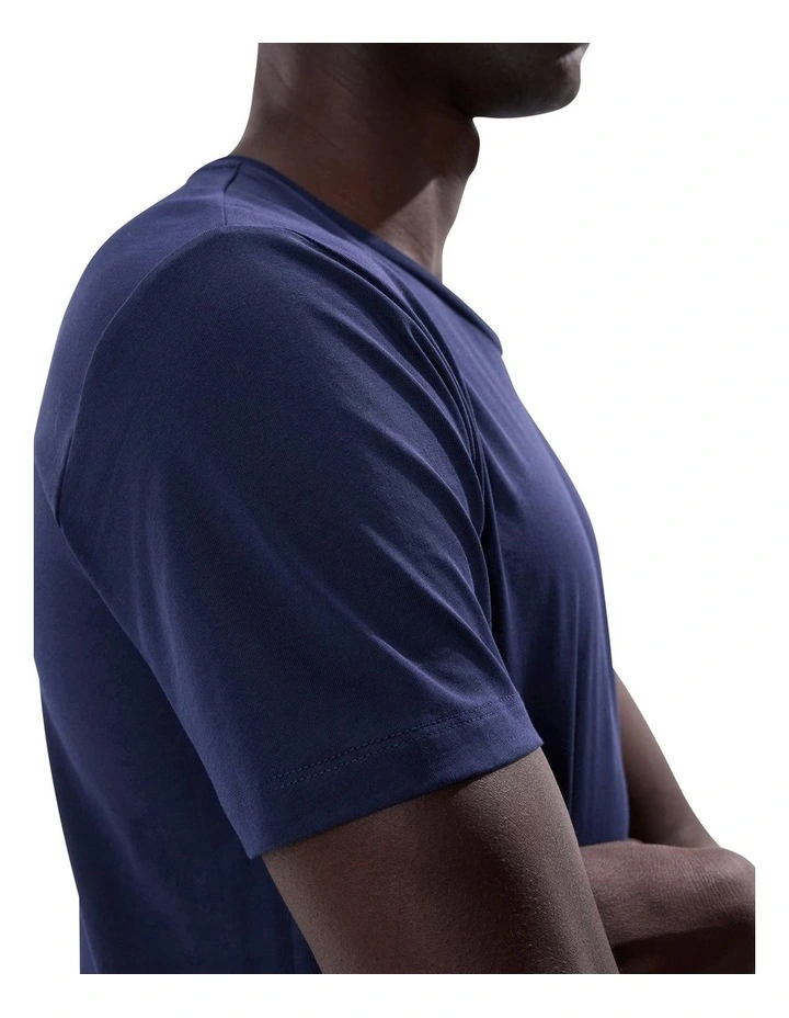 Brando Pima Cotton Tee in Navy image 3
