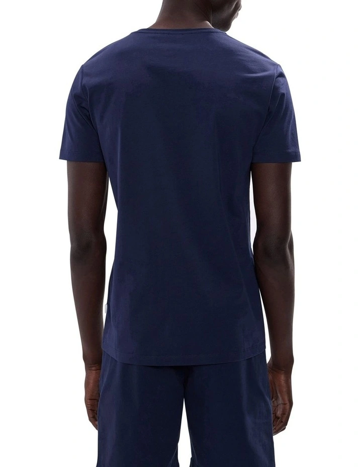 Brando Pima Cotton Tee in Navy image 4