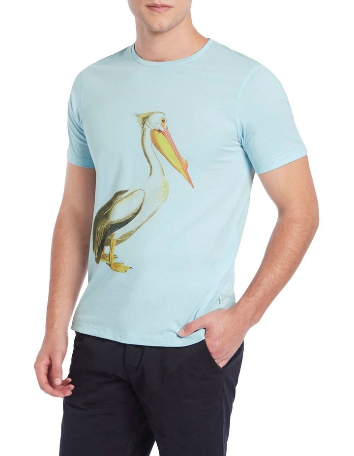 Percy Print Tee Blue