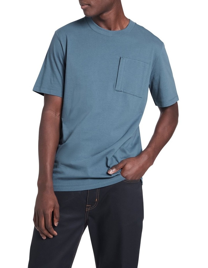 Morely Short Sleeve Tee Smoke Blue