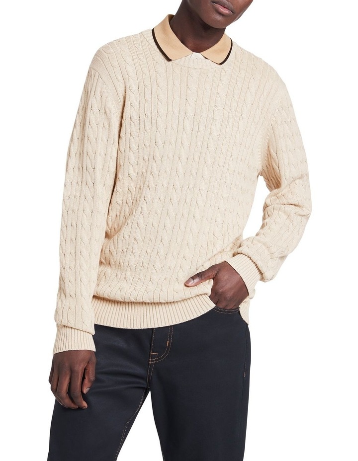 Mens Chunky Cable Knit Sweater | Shop 