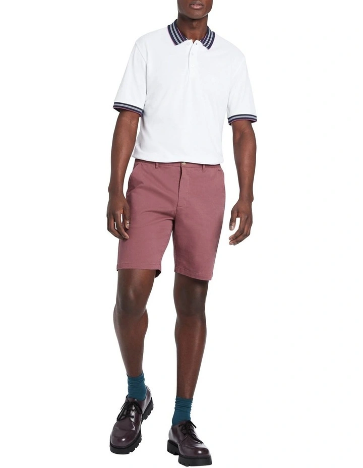 Feller Pique Polo in White image 2