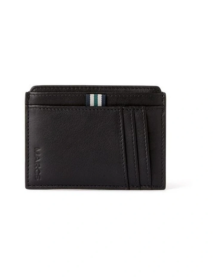 Madden Leather Card Holder in Black image 1