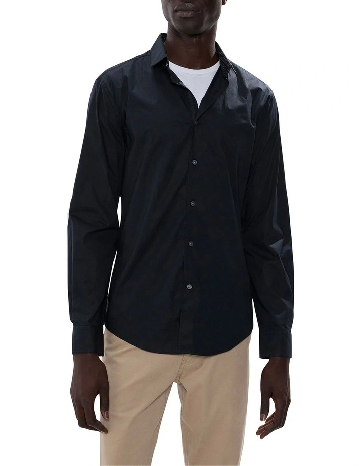Cooper Stretch Shirt in Black image 1