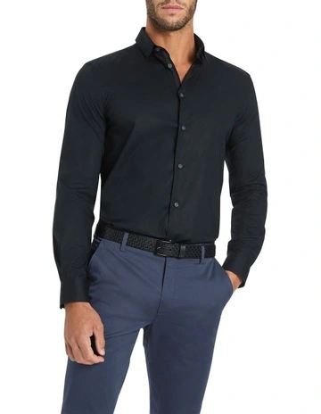 Cooper Stretch Shirt in Black