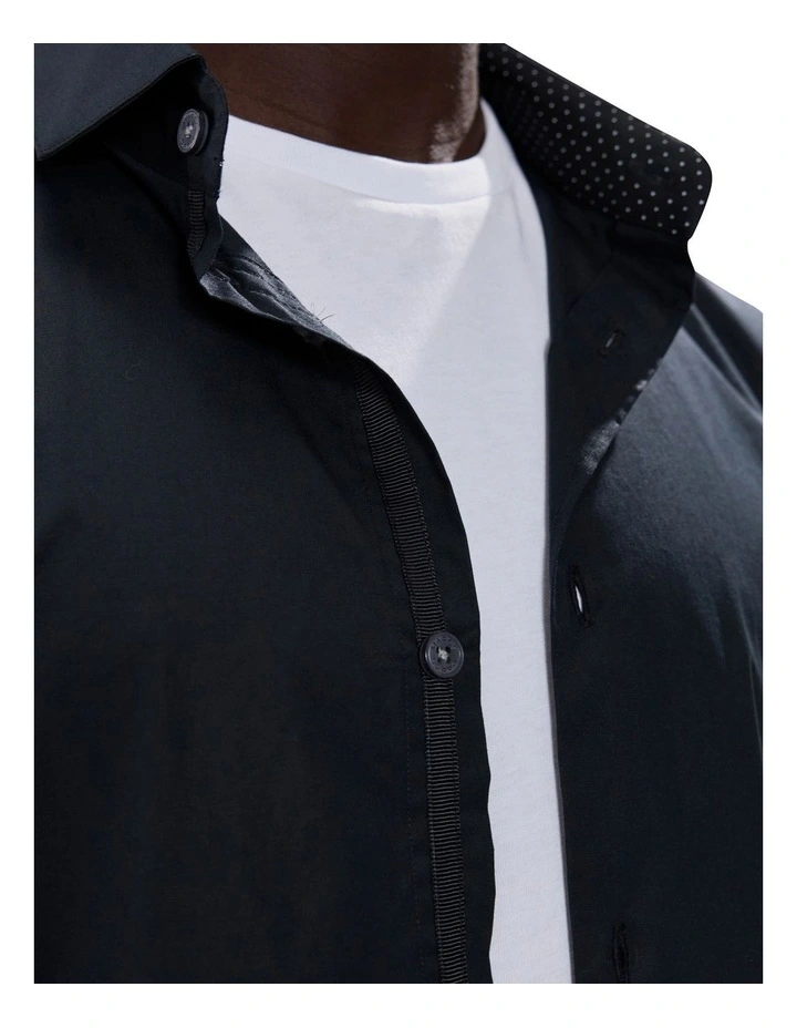 Cooper Stretch Shirt in Black image 3