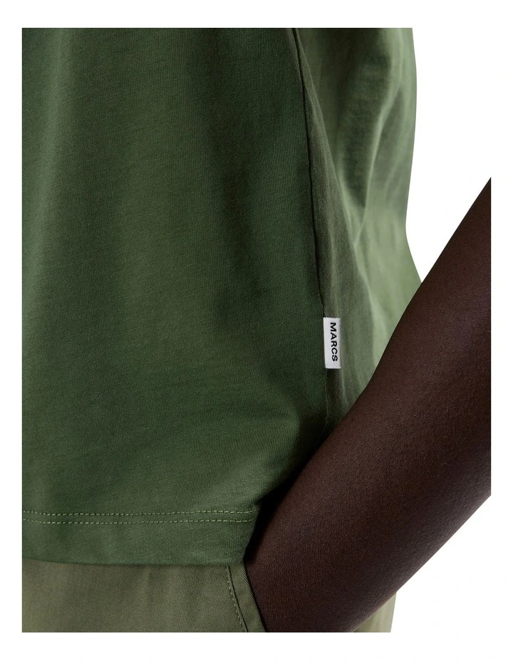 Brando Pima Tee in Khaki image 3