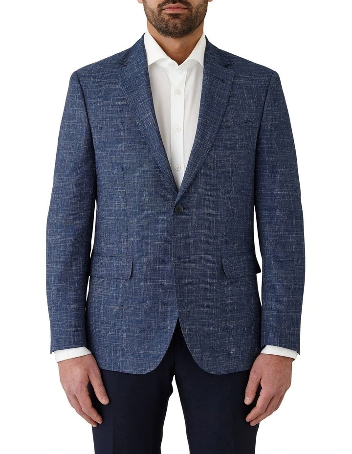 Angelo Tailored Fit Sports Jacket in Blue image 1