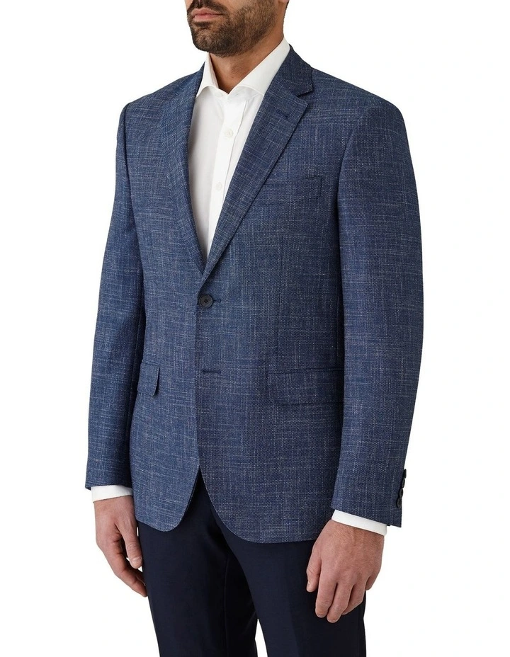 Angelo Tailored Fit Sports Jacket in Blue image 3