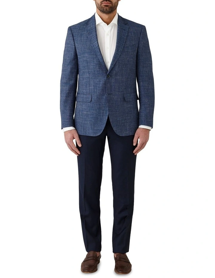Angelo Tailored Fit Sports Jacket in Blue image 5