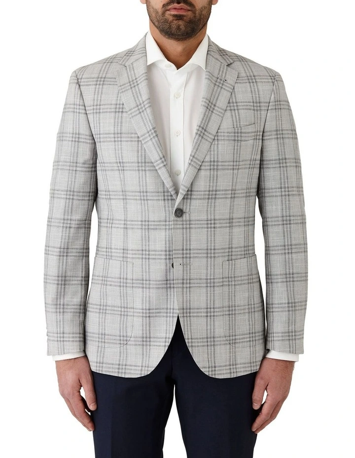 Danielle Tailored Fit Sports Jacket in Light Grey image 1